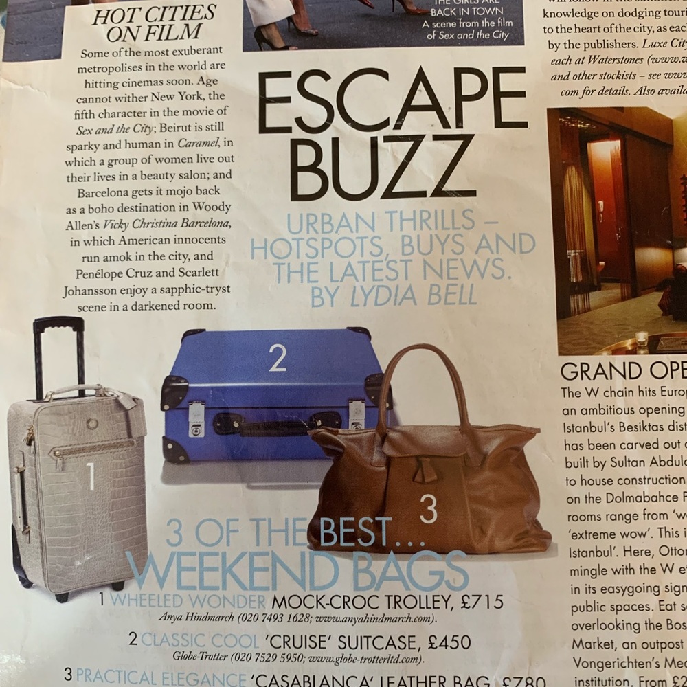Smythson Cognac Leather Travel Bag - Picture 9 of 10